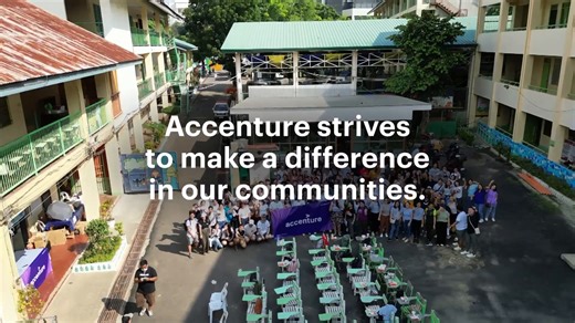 We just turned 40 and we’re marking the moment by giving back in meaningful ways. From cleaning up classrooms to getting our hands dirty at coastal cleanups. See how we’ve been transforming lives and communities in the past and how we continue to do so—one step at a time. ▶️ Watch the full video: https://accntu.re/3FwKh9w Visit our careers page to learn how you can start your own journey with us: https://accntu.re/43j2MY8 [Video Description: The video opens with Accenture’s iconic purple logo, f