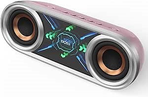 Amazon.com: DOSS SoundBox Pro+ P400 Bluetooth Speaker, 50W Stereo Sound with Extra Bass, 26H Playtime, Cool Phantom Mirror Lights, IPX5 Waterproof for Outdoor, Home, Party, and Electronic Gadgets-Pink : Electronics