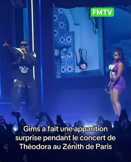 GIMS FAIT UNE APPARITION SURPRISE AU CONCERT DE THÉODORA AU ZÉNITH DE PARIS 🇫🇷