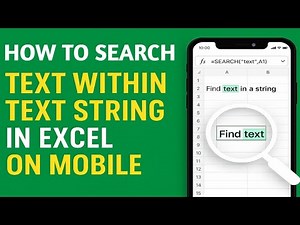 How to Look for a Text Within a Text String in Excel on Mobile | Search Text Within a Text String