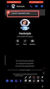 MESSENGER UPDATE: ADMIN APPROVAL #android #hackstyle #tips #settings #messenger