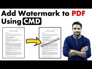 How to add Watermark to pdf using Command Prompt