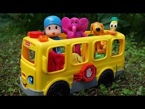 Pocoyo The Wheels on the Bus - Toys Nursery Rhymes Song Compilation