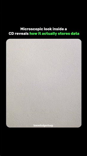 Microscopic look inside a CD reveals how it actually stores data !