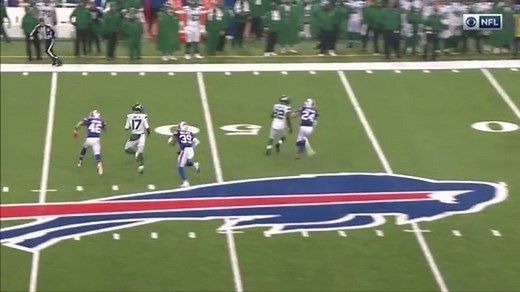 Levi Wallace reels in INT after ball deflects off teammate's helmet