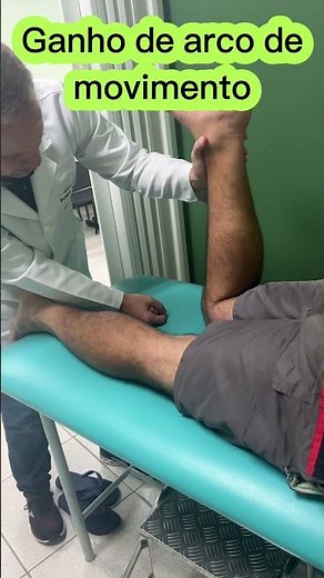Arco de movimento para flexão de joelho - Tenorrafia de tendão patelar
