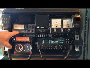 Ham radio go kit w handhelds and component diagram