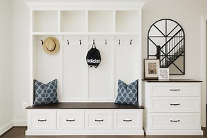 Georgia Hall Tree With Bench: Custom Entryway Storage Cabinet (4-section) - Etsy