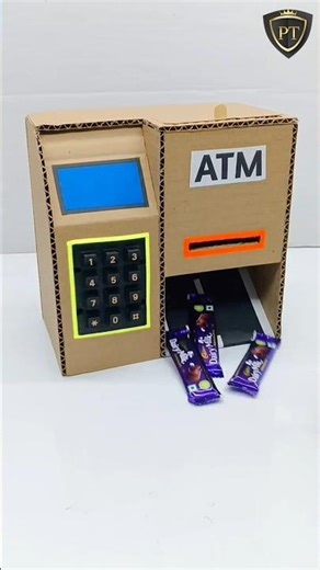 ATM Machine How to Make a Chocolate Vending Machine From Cardboard #diyproject #science #experiment