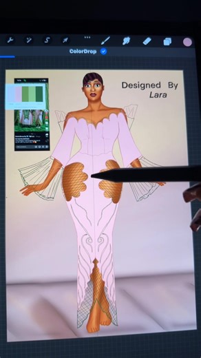 Turning a couture masterpiece into digital fashion illustration Disclaimer:this dress was originally illustrated and designed by @PrudentGabriel_okopi I only recreated it as a fashion illustrator. @Simisofinesofly 💎 #recreation #fashiondesigner #fashionillustration #couturefashion #asoebi