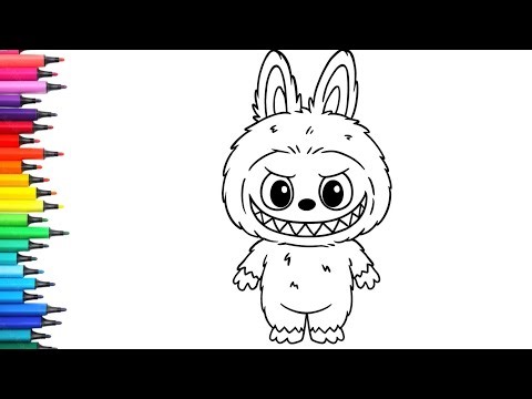 Easy Labubu Drawing, Painting & Coloring For Kids and Toddlers_ Kids Art | Labooboo