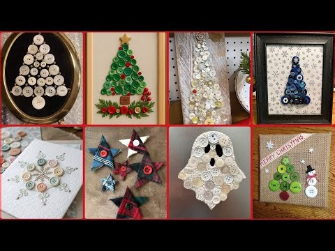 DIY Button Craft for Beginners 🌸✨Transform Old Buttons Into Stunning Art! ♻️🎨