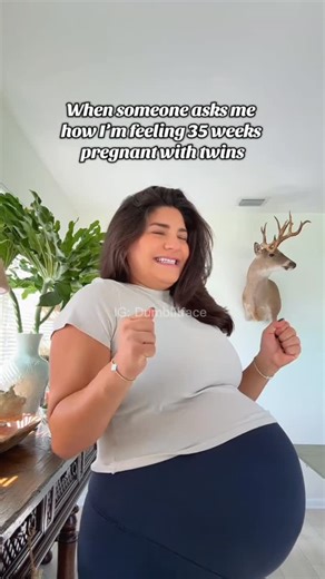 Dumblilface on Instagram: "35 weeks pregnant with twins!"