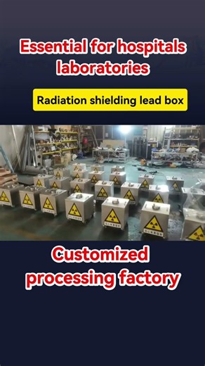 Radiation shielding lead box