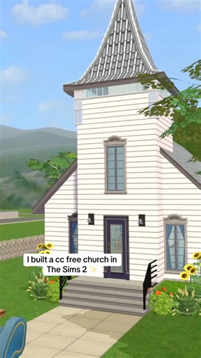 I built a CC FREE church in The Sims 2 ✨ #reels #thesims #thesims2 #simstagram | OmgZephyr - Sims 2 Content Creator