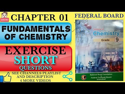 Exercise Short Questions | Chapter 1 | Class 9 chemistry Federal Board | GS Academy |
