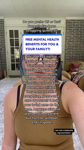 most baristas have heard about lyra & the 20 free mental health sessions butttttt did you know your eligible family members qualify for 20 free sessions of their own?! This benefit has been a super helpful supplement to other mental health sessions for my family. What are your thoughts / feelings on Lyra as a starbucks partner? #thebudgetingbarista #tobeapartner #starbucksbarista #starbucksbenefits #starbucksbaristas starbucks benefits starbucks partner starbucks mental health benefit