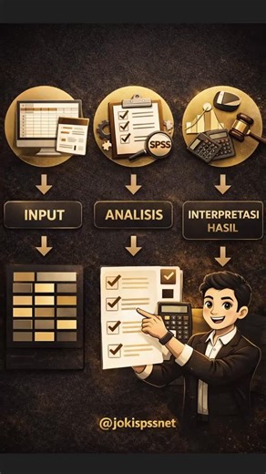 JOKI SPSS, STATISTIK, SKRIPSI, TESIS, DISERTASI, PRIVATE CLASS on Instagram: "📊 Langkah Analisis SPSS yang Benar Biar hasil penelitian kamu valid & bisa dipertanggungjawabkan 👇 1️⃣ Input data ke SPSS 2️⃣ Pilih uji & metode statistik 3️⃣ Lakukan uji hipotesis 4️⃣ Interpretasi hasil ✨ Dari data mentah → insight yang valid 📩 Butuh bantuan SPSS? Hubungi kami #skripsi #tesis #spss #disertasi #olahdata"