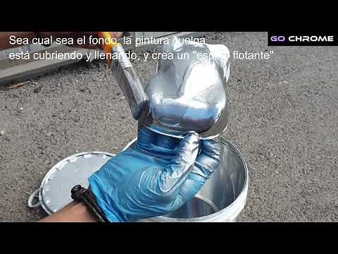 Pintura Cromo GO CHROME con pincel
