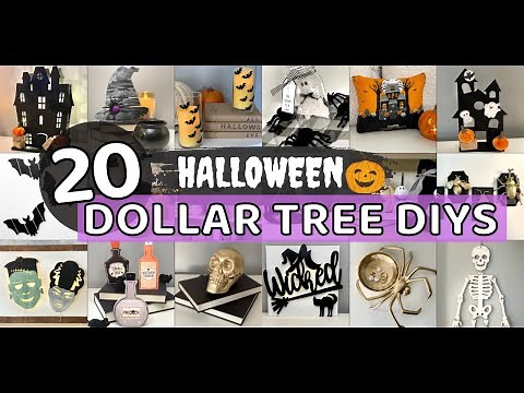 20 DOLLAR TREE HALLOWEEN DIYs | Easy and Spooky Halloween Decor Compilation