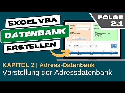 Creating an Excel VBA database #2.1 Introduction to the address database