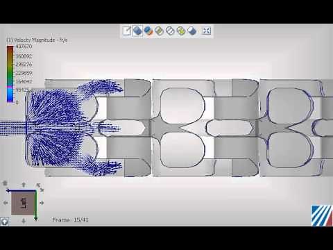 Computerized Fluid Dynamic Simulation of silencer