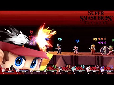 Super Smash Bros Ultimate 8 Player Final Smash Mario!