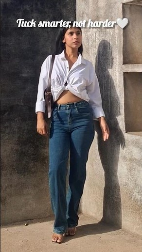 3rd Button Tuck Hack That Changes Everything 🔥 #shorts #fashion #styling #outfitideas