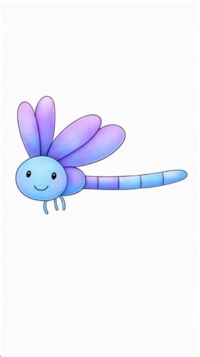 Easy Dragonfly Drawing 🪰✨ | Simple Pencil Sketch Tutorial