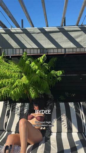 @Bydee Ventura bikini top and Balboa bikini bottom in Sanao 🤎 #bikini #summerbikini #swimwear #classybikintop #bikiniseason