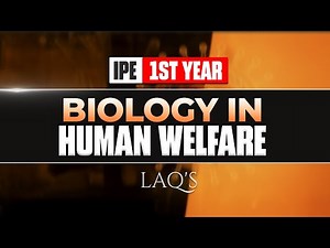 IPE 1st Year Zoology | Biology in Human Welfare | Vasuki Ma’am