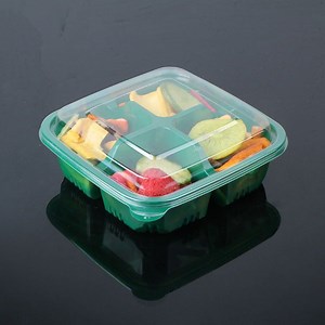 [Hot Item] Disposable Customized Clear Pet Plastic Clamshell Food Container