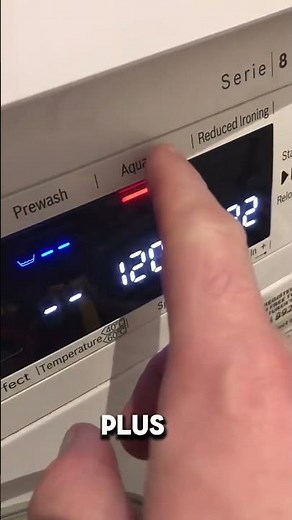 How to set your Bosch washing machine to just spin - no rinse setting #instructions #laundrytips