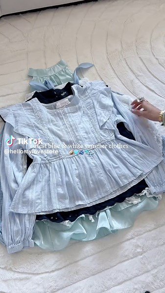 Cutest tops & dresses 🩵🩵 All available in our online store! 🥥 #outfitideasforyou #stylingideas #cutetops #cuteoutfits #summeroutfit #summerclothes #summerfashion #summertops #haltertop #lacedress #summerdress #vacationoutfits #lacetop #pinterestoutfit #stockholmstyle #copenhagenstyle #eurosummer