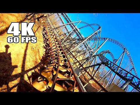 Thunderation Roller Coaster Front Seat 4K60 POV Silver Dollar City Branson Missouri
