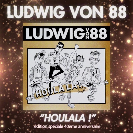 Houlala! a 40 ans et il s’est fait beau. Le premier album des Ludwig Von 88 ressort en version 673 carats*, un vinyle doré clinquant pour célébrer quatre décennies de foutoir joyeux. Punk, bière, et humour noir, ça ne s’oxyde pas : 13 titres mythiques (Pololop, Assez, Bilbao, HLM...) disponible dès maintenant aux Archives de la Zone Mondiale et chez tous les bons disquaires. *évidemment que non | Archives de la Zone Mondiale