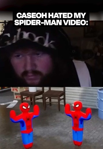 caseoh hates spider-man? #mecchachameleon #update #gaming #fyp #caseoh | caseoh spiderman