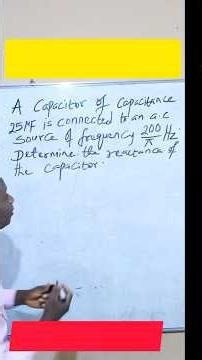 A.C. Circuits Made Easy | Capacitive Reactance (Xc) Explained | NECO, & GCE Physics