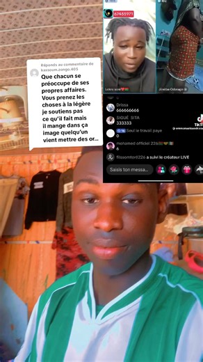 Comment faire un live sur TikTok — Réponse à Zongo Drissa Cheick