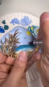 Beach Paintings (On Seashells! 🐚)