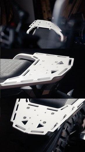 Watch your six. CF Moto 450 MT Rear luggage rack by ‪@adventurespec‬.