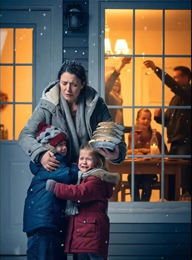 After six hours on the road with my kids, I arrived to surprise my family for Thanksgiving. My mother cracked the door. “Oh, dear… we forgot to text you. It’s just for close family.” My sister laughed from the living room. “Mom, hurry! My friend’s kids are coming—we need space!” Then the door slammed in my face. Twenty minutes later, my sister sent a message—by mistake. “What a clown. She actually showed up.” I smiled, opened my banking app… By morning, they’d left 43 missed calls—and one voicem