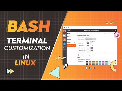 Bash terminal customization in linux
