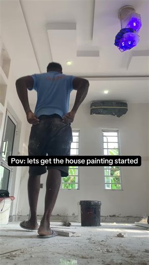 Using white satin paint for the wall. Matt for the ceiling. #housepainting #painter #painting #interiorpainting #interiorpainting