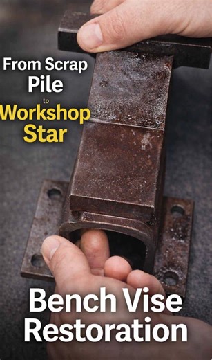 From scrap pile to workshop star bench vise restoration