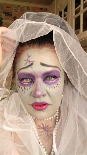 Corpse Bride makeup from the cartoon 😊