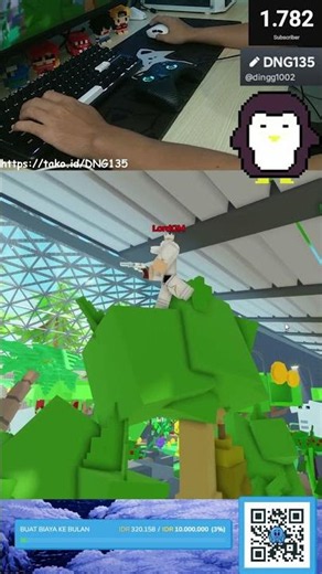 dibawah kakinya nggak ketahuan #roblox #livestream