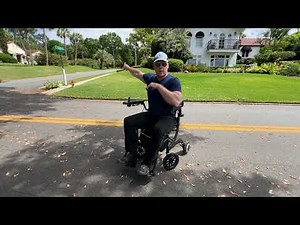 Using the Wheelator Power Walker Wheelchair to Go Up and Down a Hill