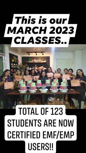 123 students in just 1 month!!! Thats how powerful our EMF/EMP CLASSES ARE!! AWESOME MARCH INDEED!! | Chef Emily Peralta