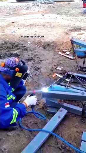 Manual Steel Welding Process at Construction Site | Arc Welding Technique Explained